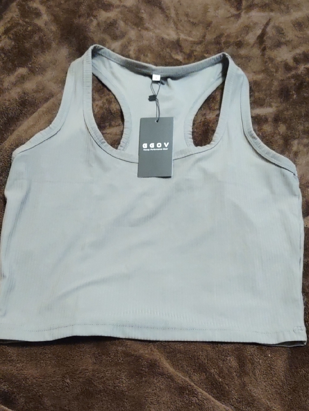 NWT  Women's Sz Large Racerback Crop Top